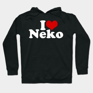 I LOVE HEART NEKO Hoodie